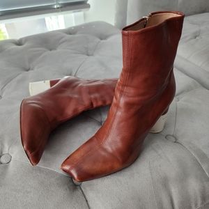 MAISON MARTIN MARGIELA Ankle Leather Boots
